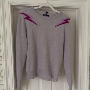 Purple Lightning Bolt Sweater